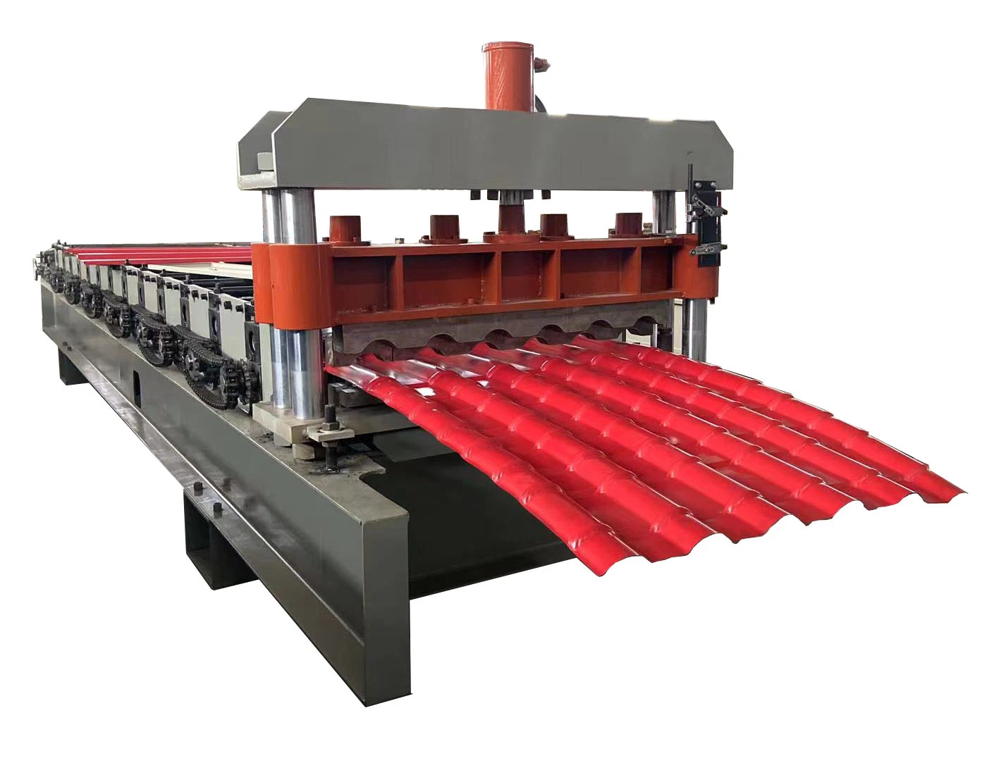 Arc Six-Peak Glazed Tile Rolling Roof Panel Forming Machine Tile Pressing Machine