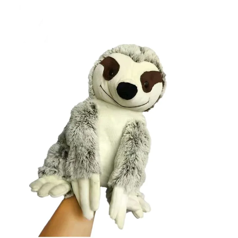 2022 Manufacturer OEM Custom Soft Stuffed Sloth Raccoon Koala Shaped Plush Toy Hand Puppet Animal