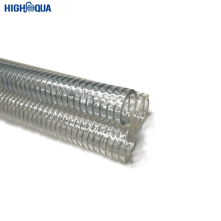 Water Hydraulic Industrial Discharge Pipe PVC Steel Wire Winding Hose