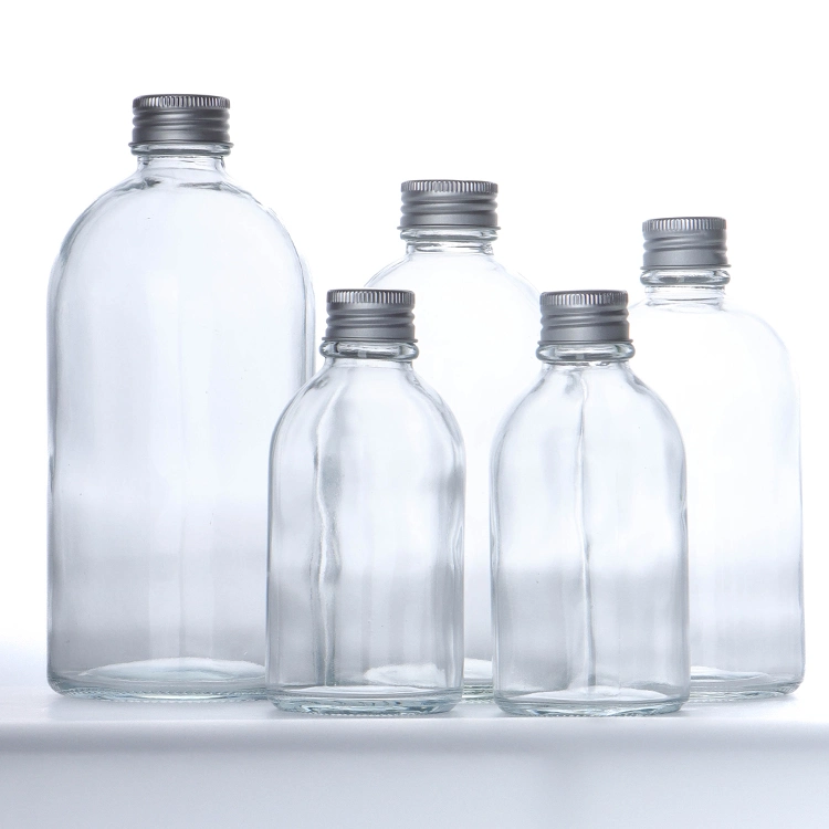 Custom Transparent Glass Fruit Juice Beverage Jar Bottle Packaging