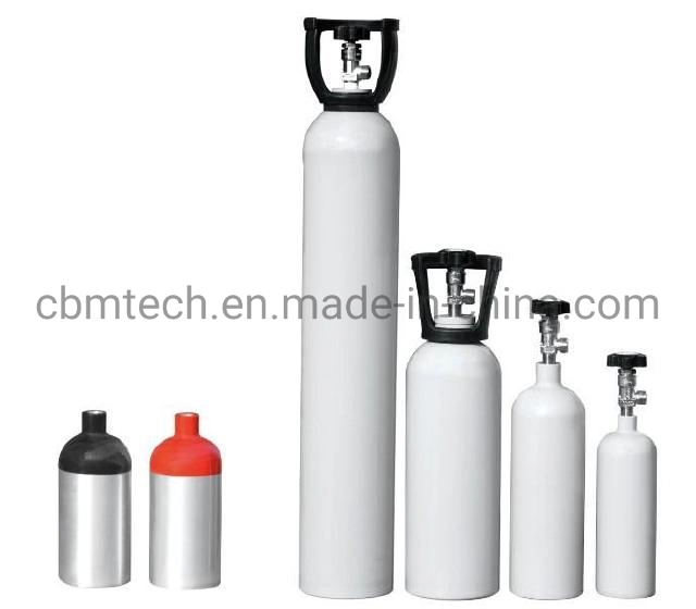 0.4-50L Tped/DOT/GB Aluminum Gas Cylinders for Medical Oxygen/Scuba Diving /CO2 Beveage