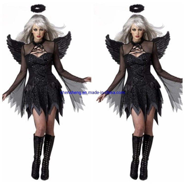 Western Halloween Cosplay Costume White Sexy Women Dress