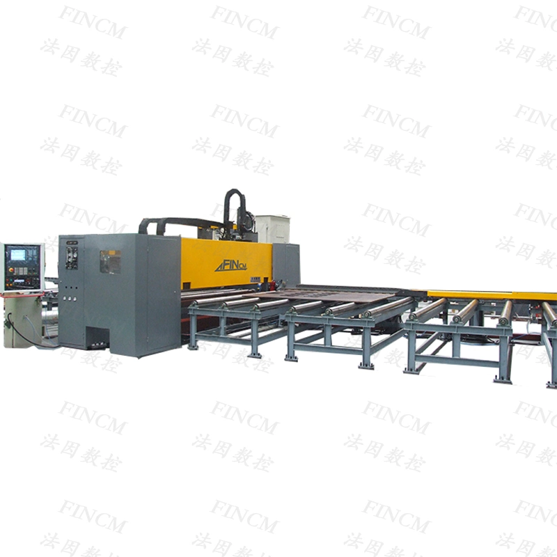 Heavy Structural Fabrication Beam Drilling Sawing Machine  FINCM Cnc Automatic Drilling Hole Machine For Beams