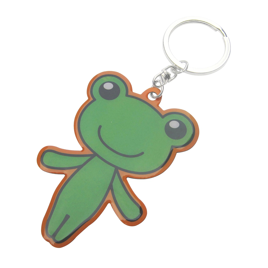 Wholesale/Supplier Bulk Custom Made Free Sample Cartoon Color Fill Printing Key Chain Promotion Cheap Photo Metal Keychain (A2102069)