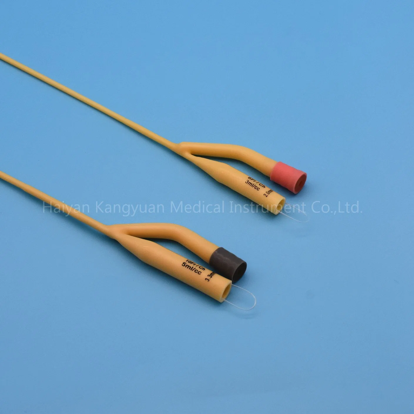 Silicone Coated Latex Foley Catheter Medical Instrument