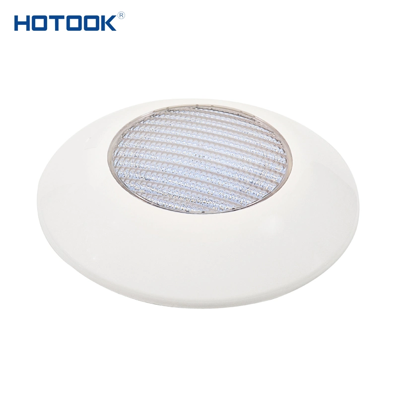 Marca Hotook Piscina 24W RGB llenos de resina AC12V remota IP68 Resistente al agua nadando en la pared bajo el agua de la luz de la piscina