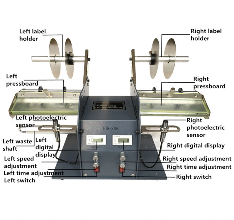 Double Counter Stripper Machine Barcode Label Dispenser (WL-218C)