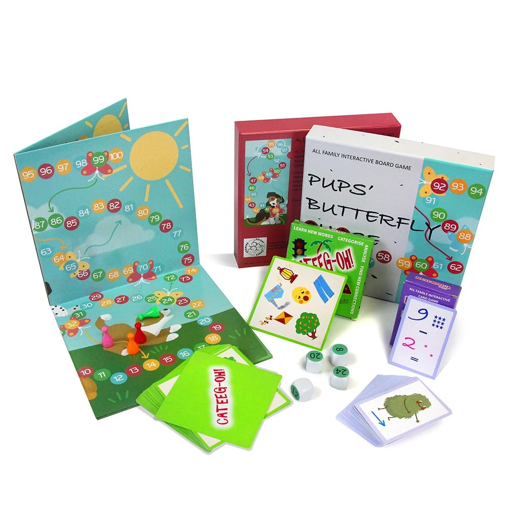 Los niños jugando cartas Embalaje Personalizado juego de niños con Boxflash tarjeta Tarjeta de memoria