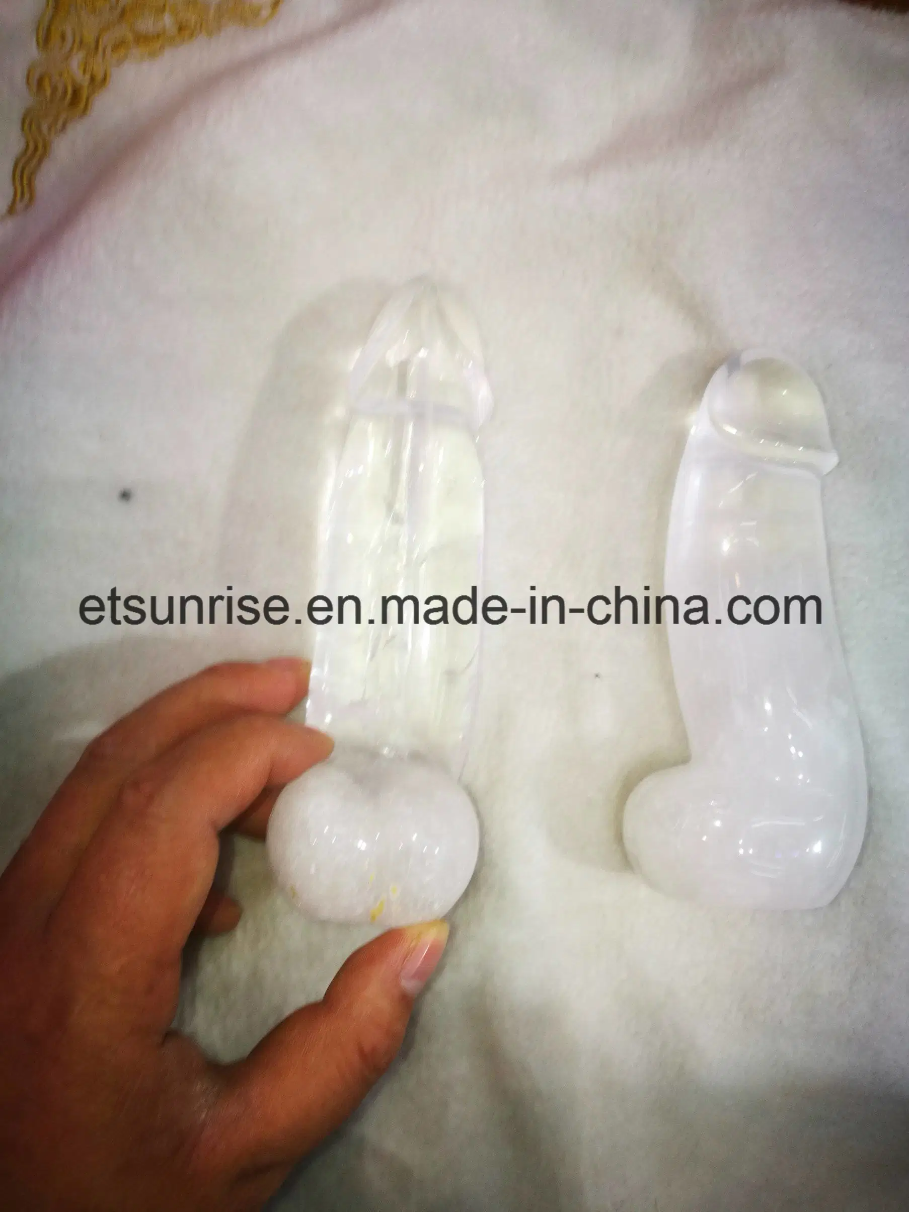 Semi Precious Stone Natural Crystal Carving Penis Shape Ornament