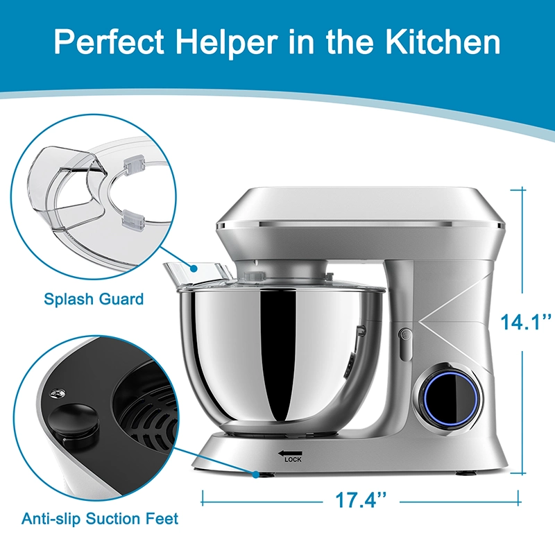 Misturadores de alimentos Robot Mixer Bread Machine eletrodomésticos para cozinha Máquina de batedeira de pé