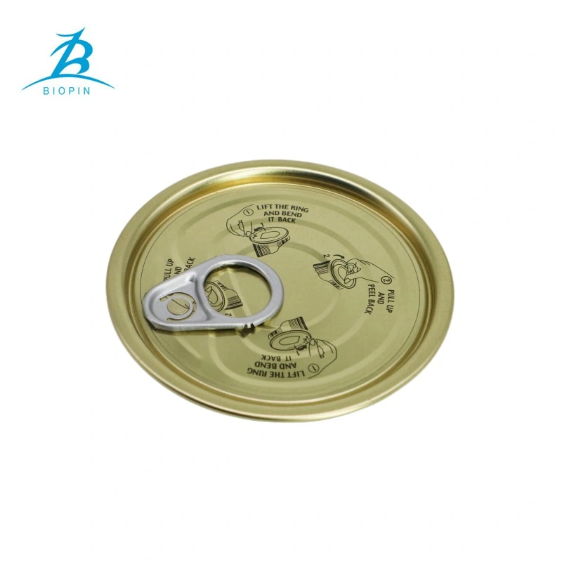 Tinplate Easy Open Lid Tin Can Cover for Sealing Canned Tuna