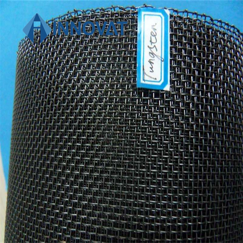 Heater Element Tungsten Wire Filter Mesh/99.95% Black Pure Tungsten Mesh Gauze 120 80 100 Mesh Tungsten Woven Filter Wire Mesh