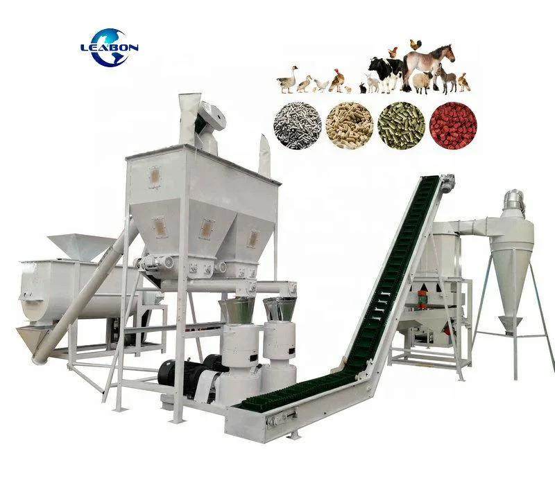 CE 2000kg/H Poultry Feed Manufacturing Equipment Animal Feed+Processing+Machine Rabbit Sheep Chicken Animal Feed Pellet Machine