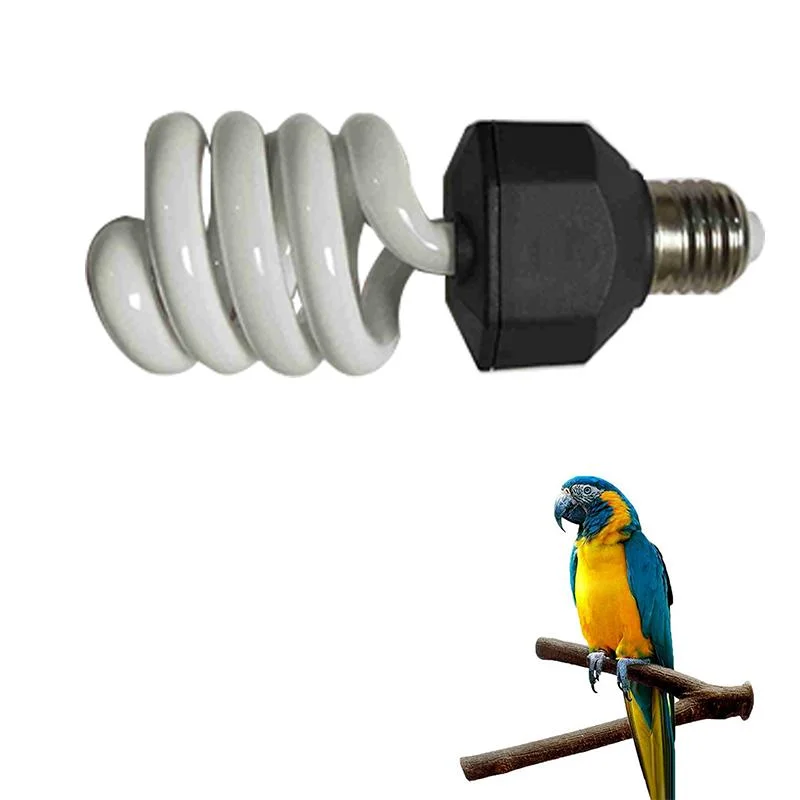 Compact Fluorescent Lamp Reptile Daylight UVB Lamp 5.0 Spiral Bulb for Tortoise