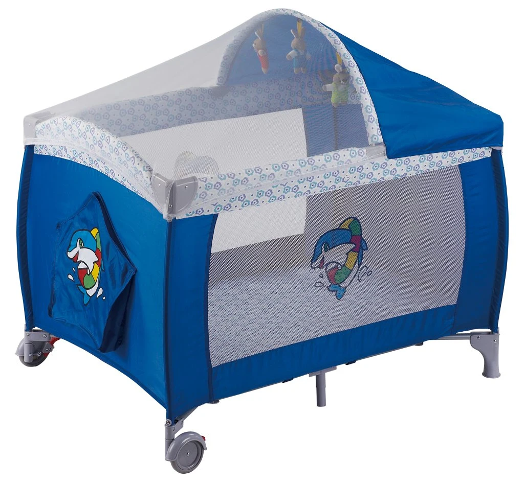 Baby Travel Crib with Second Layer and Changing Table