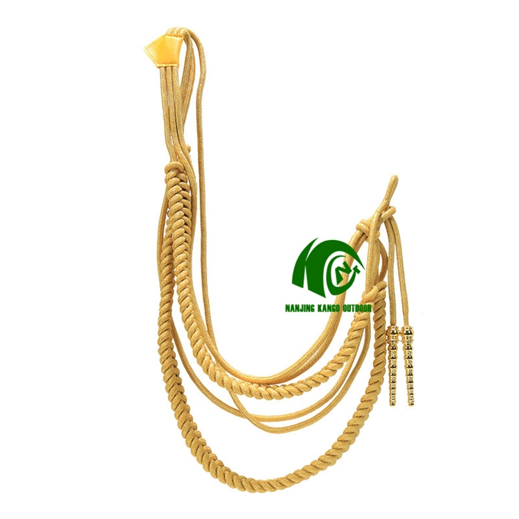 Kango Gold Shoulder Braid Aiguillette for Sale Military Uniform Decoration Aiguiillettes