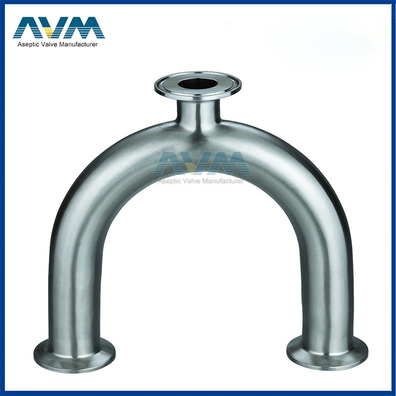 Sanitary 304 Stainless Steel Pipe Fitting ISO 3A DIN 90 Bend Elbow