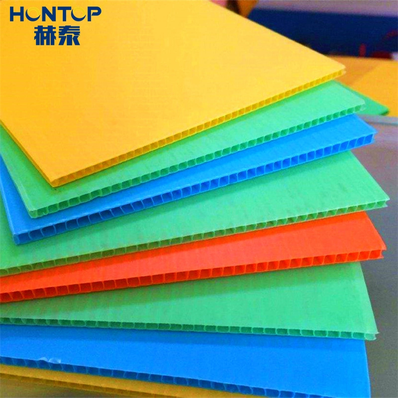 Doble pared PP Sheeet Color de Alto impacto Polipropileno Hollow Sheet