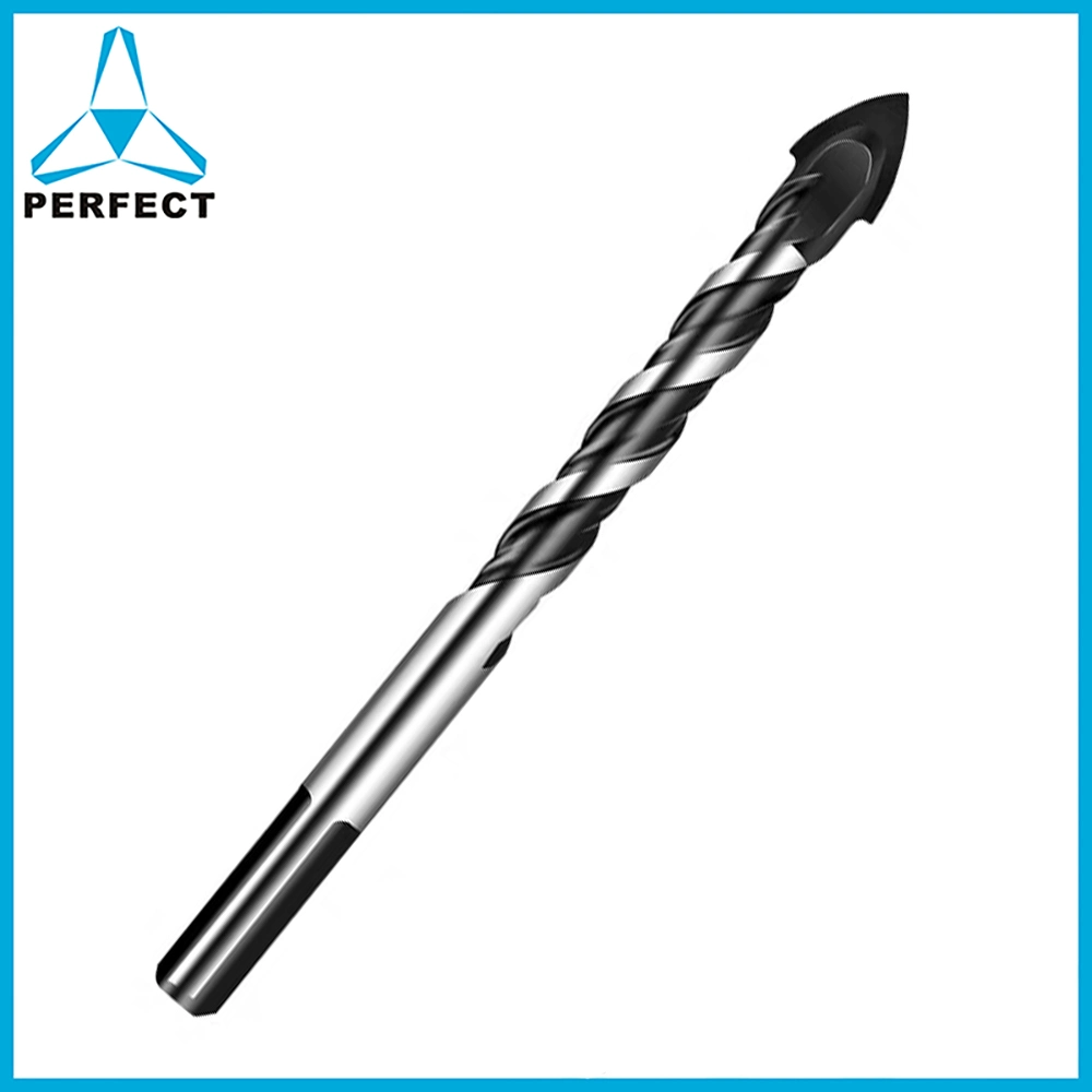 Triangle Shank Carbide Tip Multi Material Drill Bit for Glass Ceramic Porcelain Tile Brick Plastic