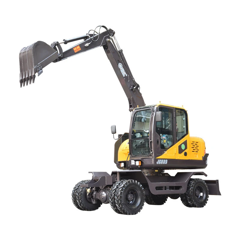 CE Approved 6ton 9ton Mini Excavators Digger Earth Moving Machine Hydraulic Wheel Excavator