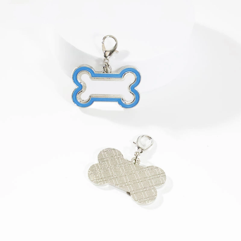 Bone Shape Sublimation Blank ID Pet Tags Customized Aluminum Insert Dog Name Tag