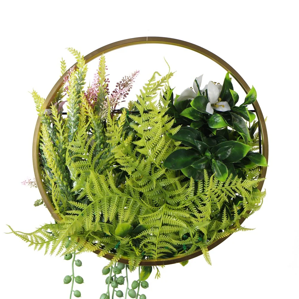 Hot Sale Artificial Metal Wreath Ring for Christmas Indoor Decoration