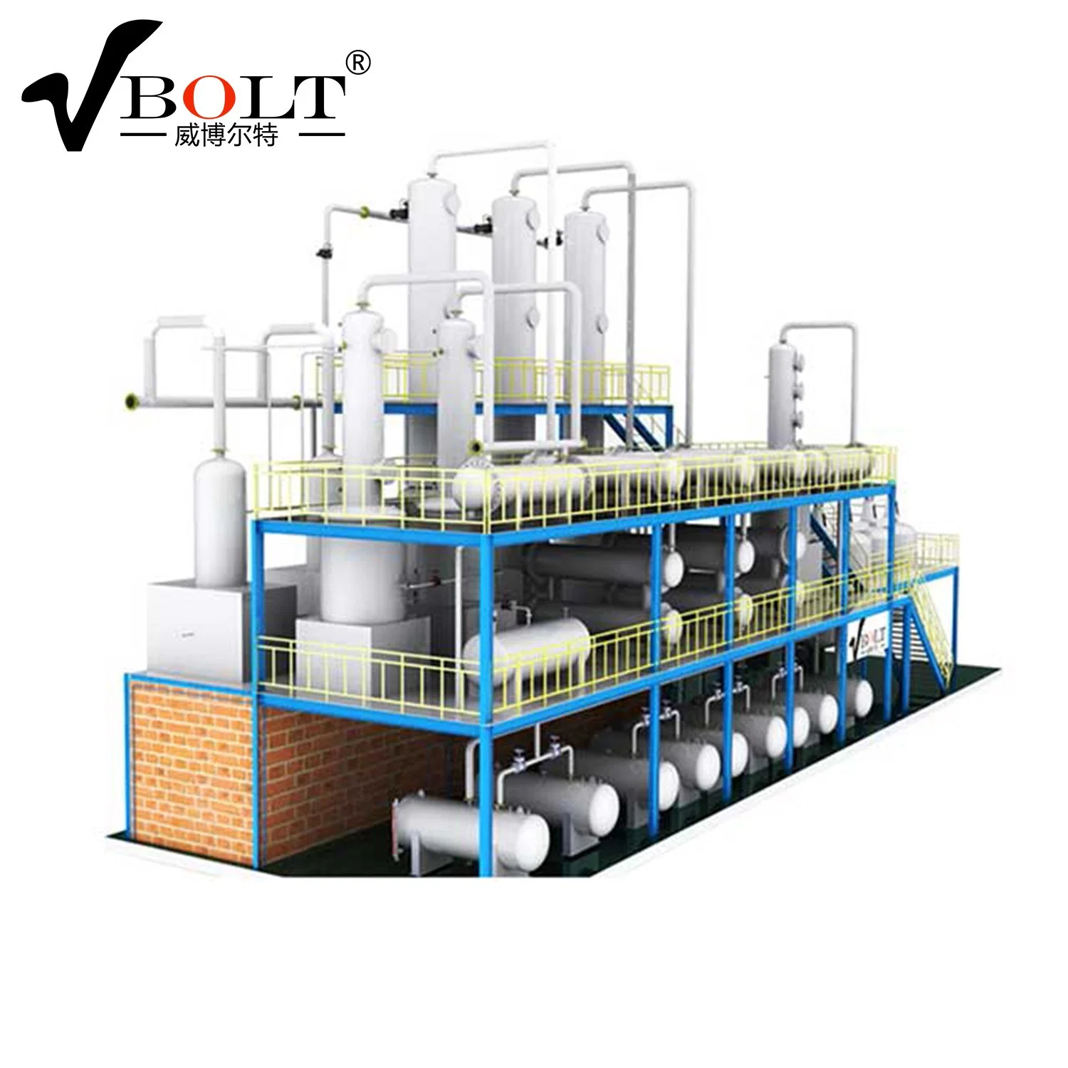 Best Quality Crude Petroleum Oil Refineries Waste Oil to Diesel Recycling Plant