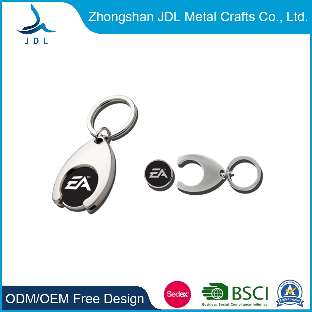 High quality/High cost performance Euro Trolley Club Card Market Cap Castle Challenge Get Free Caddy with Printed Logo Token Coin Key Holder