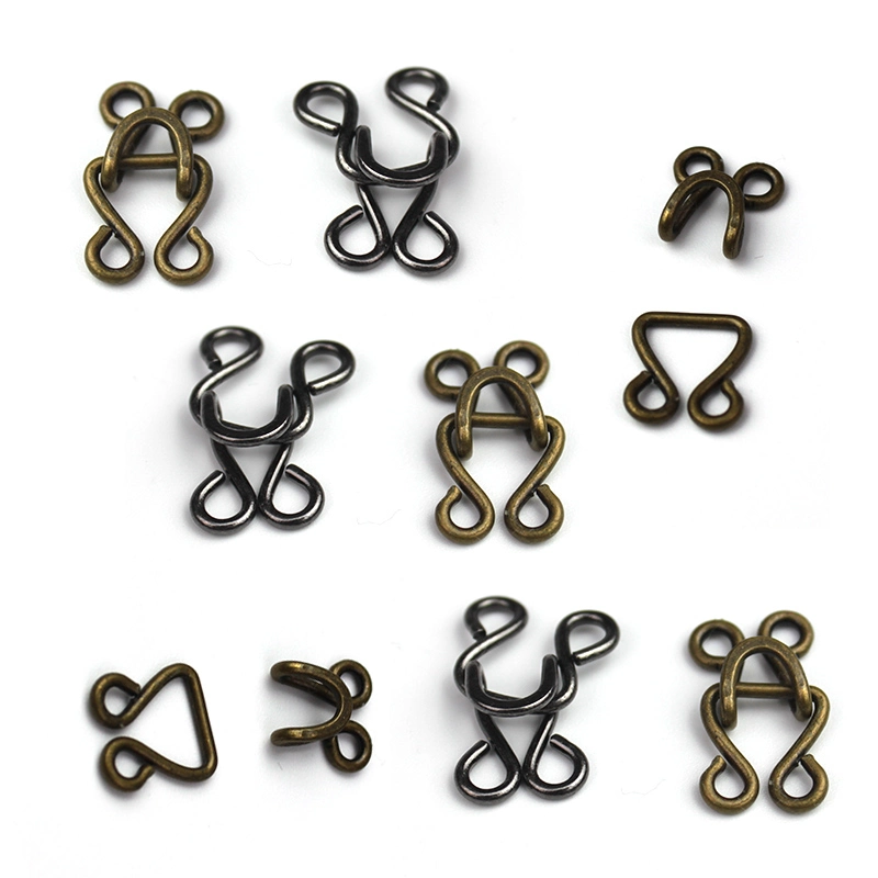 Various Good Quality Steel Custom Collar Hooks Metal Collar Hook and Eyes