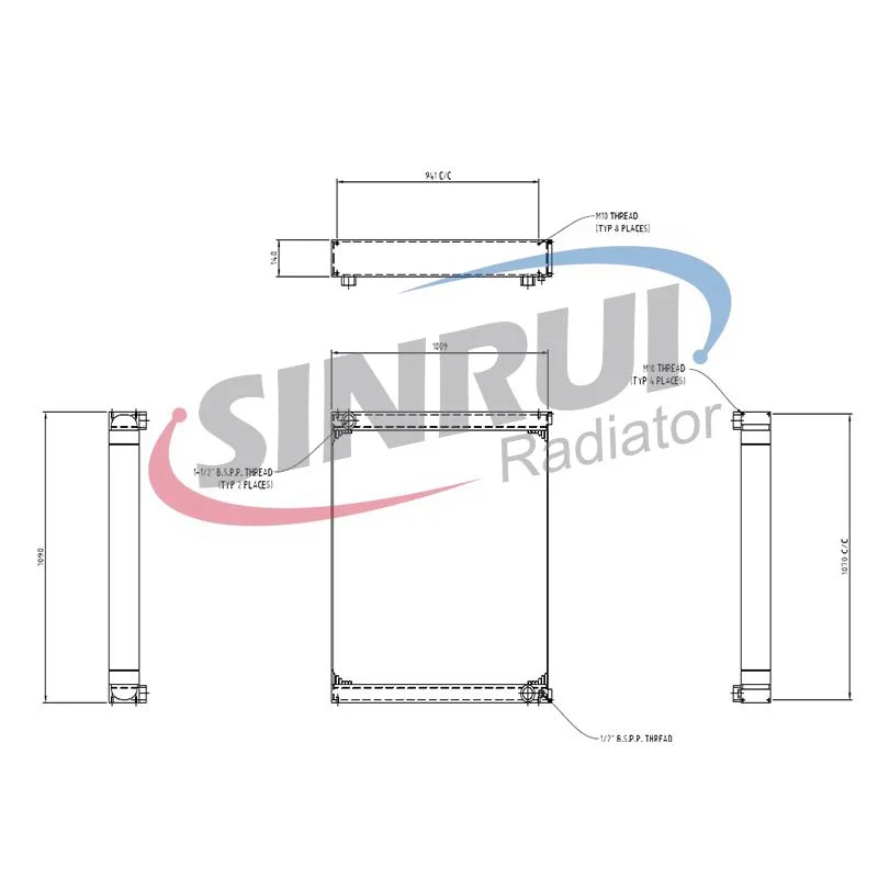 Atlas Copco L8-30&D65 Drill Rig Compressor Oil Cooler Replacements Parts (HIGH PRESSURE) Suit for Cat C15 Engine