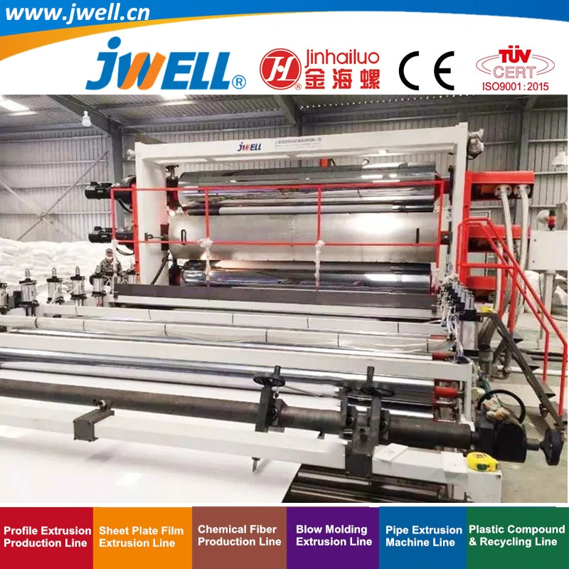 Jwell-PP HDPE Plastic Geogird Recycling Making Extruder Machine Used in Inrrigatin Highway Railway Mine and Building Project