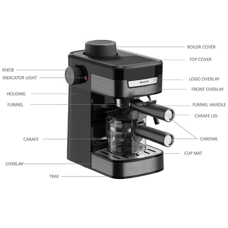 Pequeño Electrodoméstico hechos a mano una máquina de café de granos de café automática Maker varias cápsulas cafetera con café de olla de la máquina