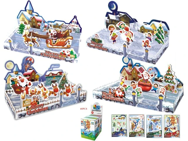 Jeu de puzzle de bricolage cadeau de Noël 3D Jigsaw Puzzle de jouets pour la promotion (H4551346)