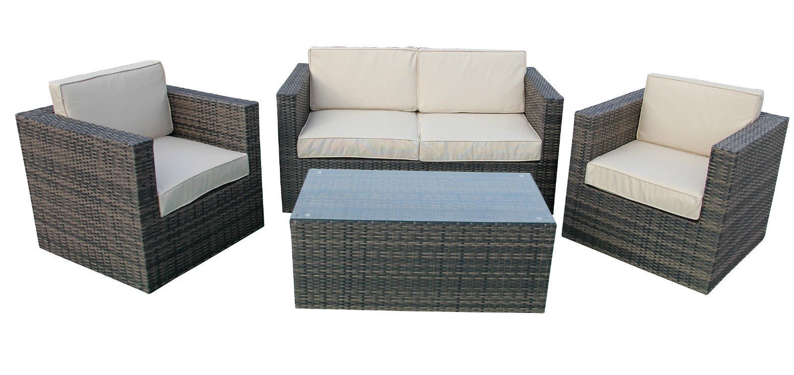 Conservatory Wicker Sofa Furniture Set Outdoor Lounge Sofa