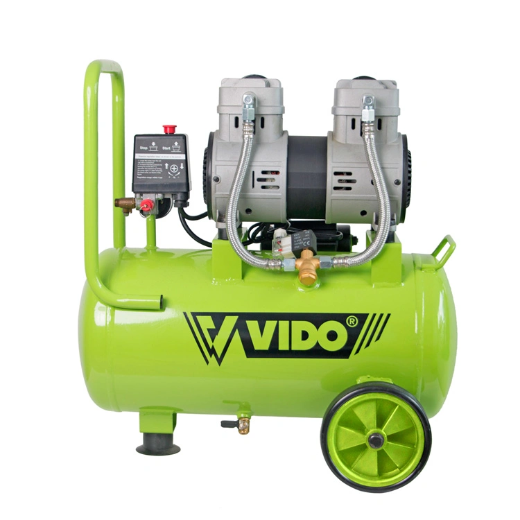 Vido 220V 50Hz 24L Air Tank 7bar Oilless Silent Brushless High Pressure Air Compressor Made in China