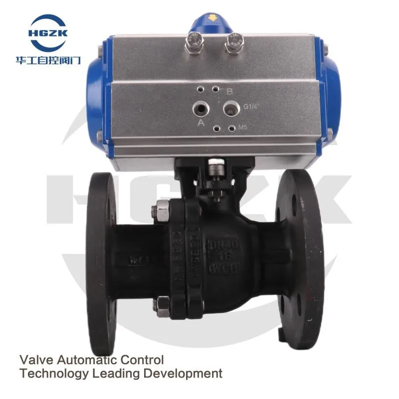 Cast Steel 2 PC Flange Industrial Valve