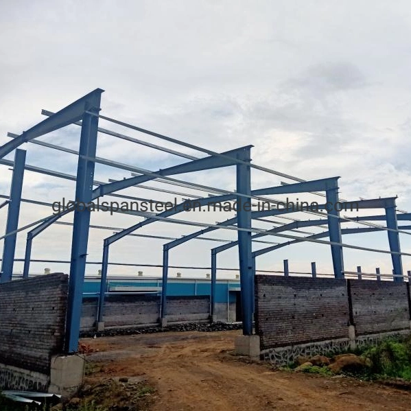 African Pre Engineered China Prefab Steel Structure Workshop Building Frame with Sandwich Panel for Sale