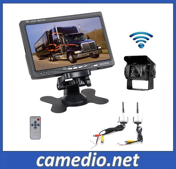 Wireless Truck/Bus Rearview IR Camera + 7" TFT LCD Monitor