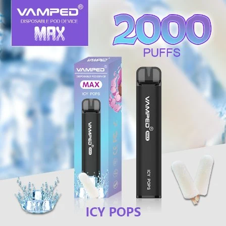 Factory Supplier Vamped Max 2000 Puffs 5% Nicotine Mini Disposable/Chargeable Vape Electronic Cigarette