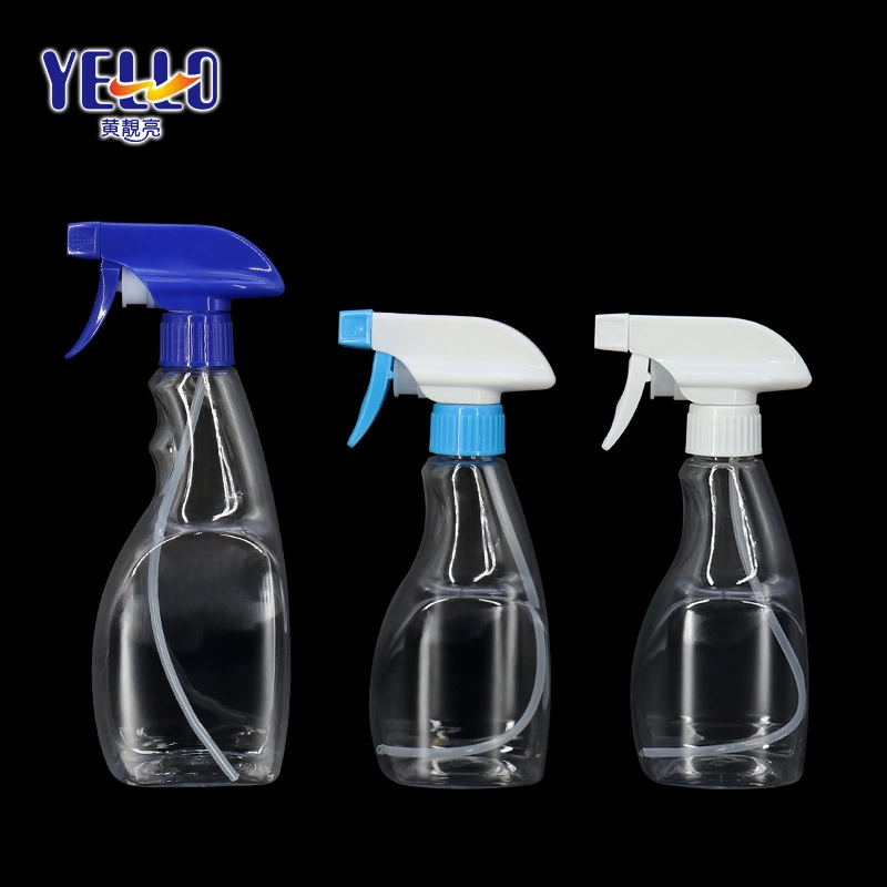 300ml 400ml Pet Clear Fine Mist Detergent Container Household Plastic Trigger Spray Bottle