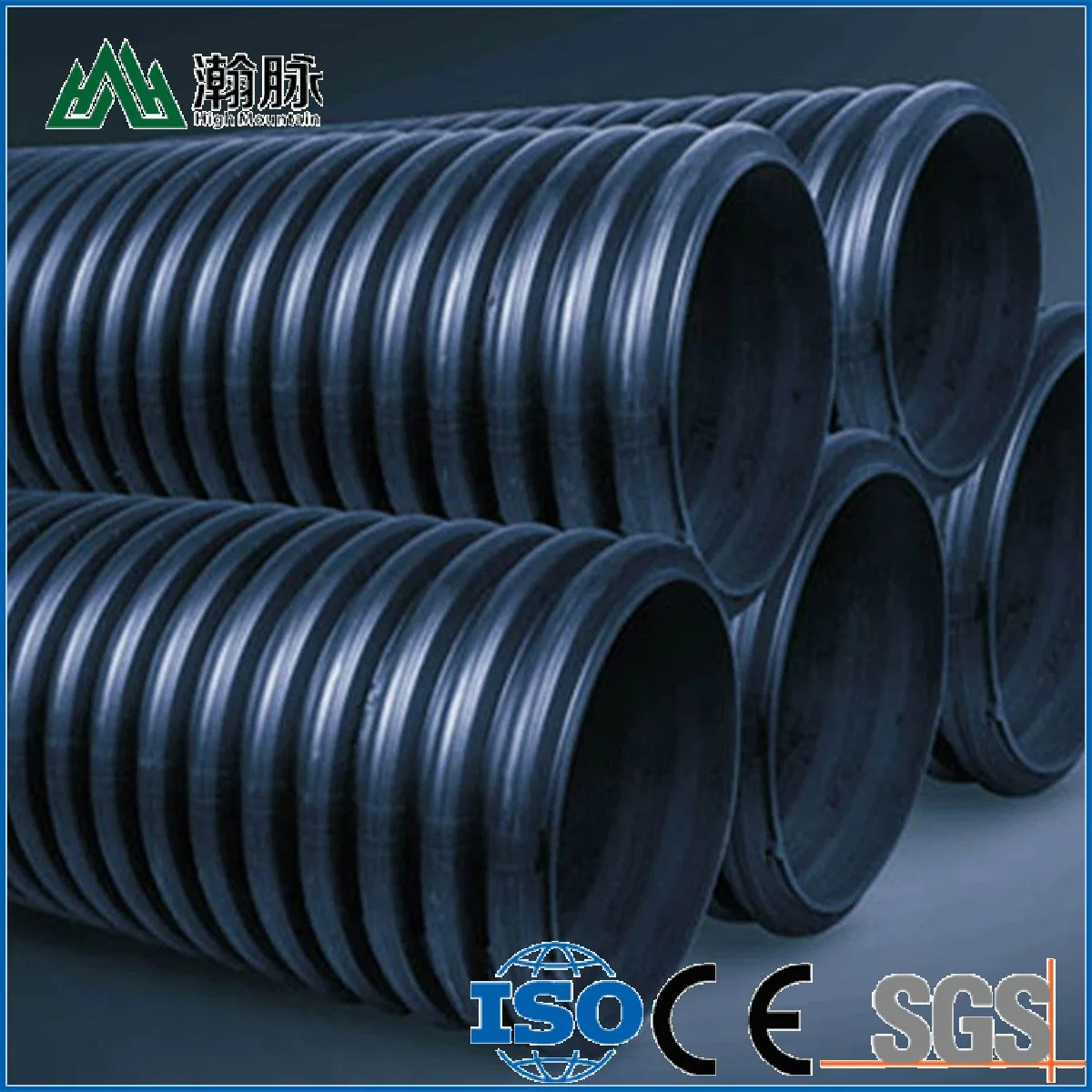 110mm Plastic Culvert Pipe PE Single Wall Piping Irrigation Tubes