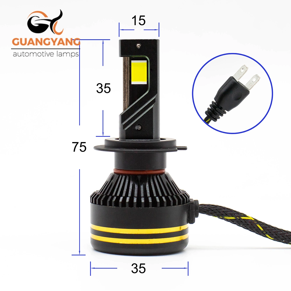 Car LED H7 R20 5585 Chips grandes 240 Watts 16000lm 6500K con sistema de refrigeración H7 LED