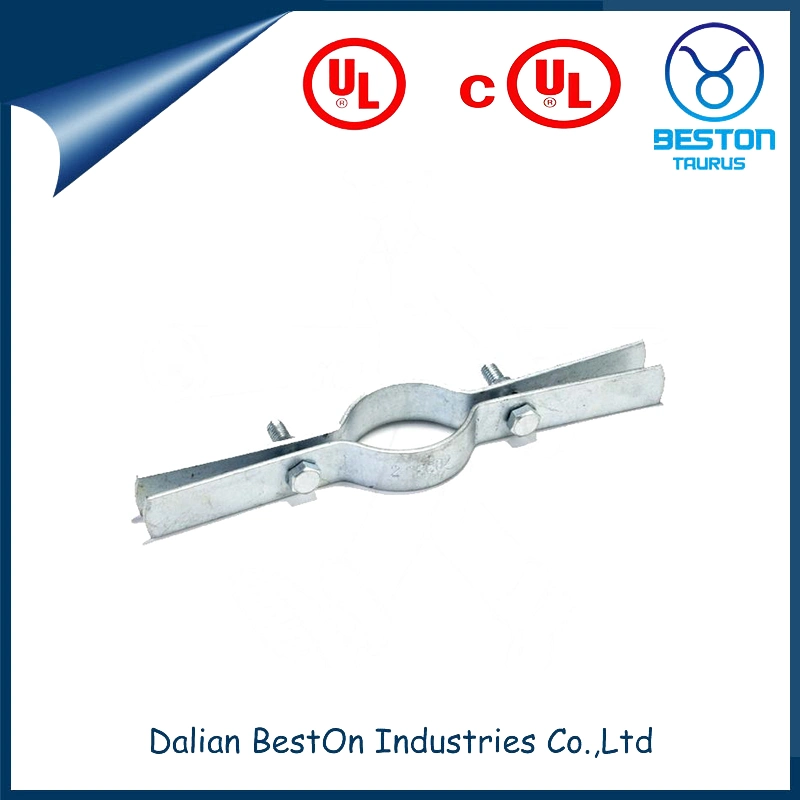 Dalian Beston High-Quality Galvanized Riser Pipe Clamp China Adjustable Band Hanger Riser Clamp Product Free Sample 32 FT-Lb Torque Rating Standard Riser Clamp