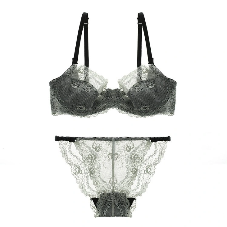 Lingerie transparente ultra fine et sexy en dentelle pour femmes.