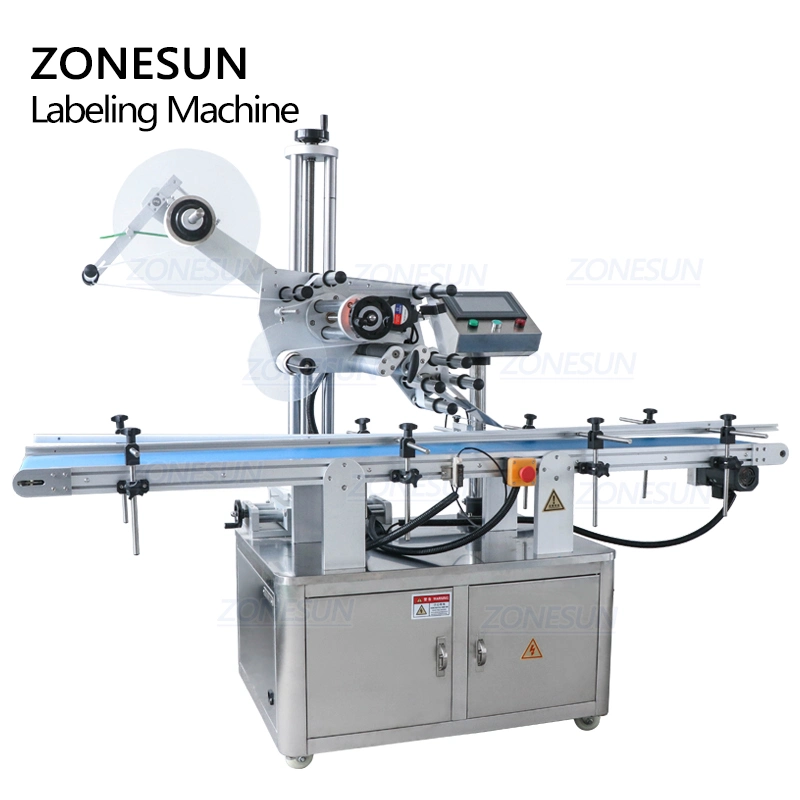 Zonesun Flat Plastic Bag Sticker Automatic Sticker Falt Surface Labeling Printing Machines