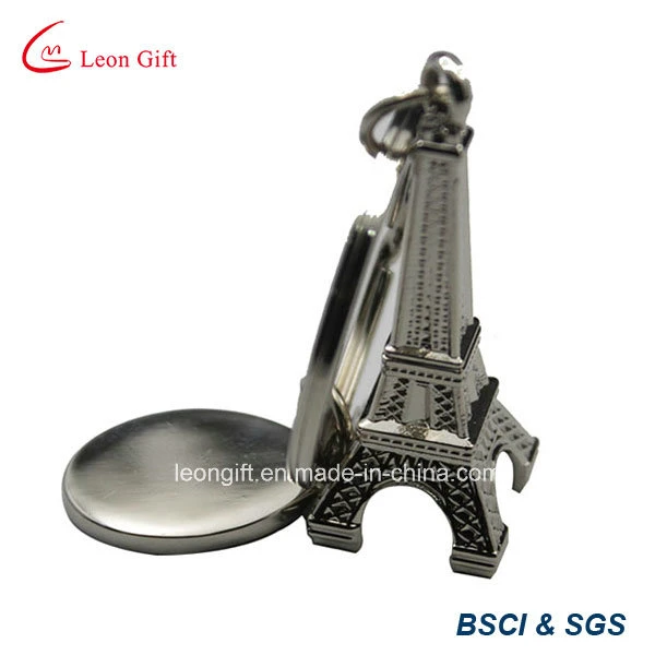 Custom Logo Fashion Charm Gift 3D Eiffel Tower Metal Key Chain