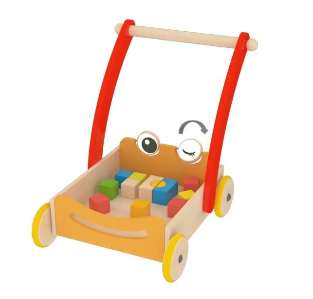 Wooden Educational Toys Baby Walker Blocks Walker Wooden Toys for Child and Baby