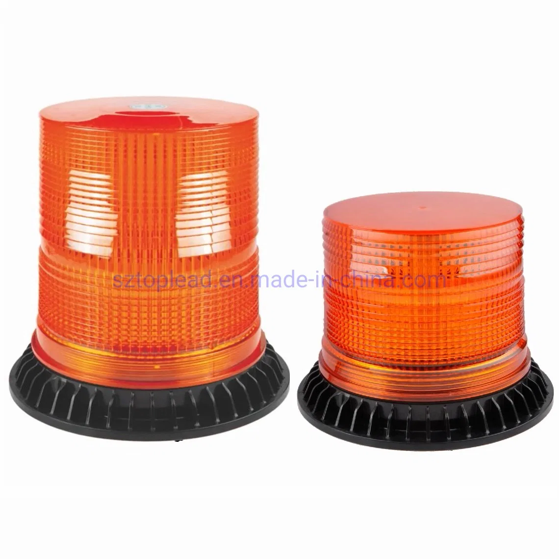 Toplead Quality Warning Light DC12-48V SAE Quality Heavy Duty Vehicle Beacon Flash Strong Rotary 4 Inch/ 6 Inch PC Housing IP65