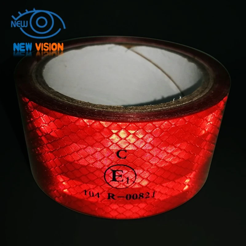 Fluorescent Reflective Vinyl Pet Tape ECE 104r 00821 Custom Printed Conspicuity Reflective Tape for Truck