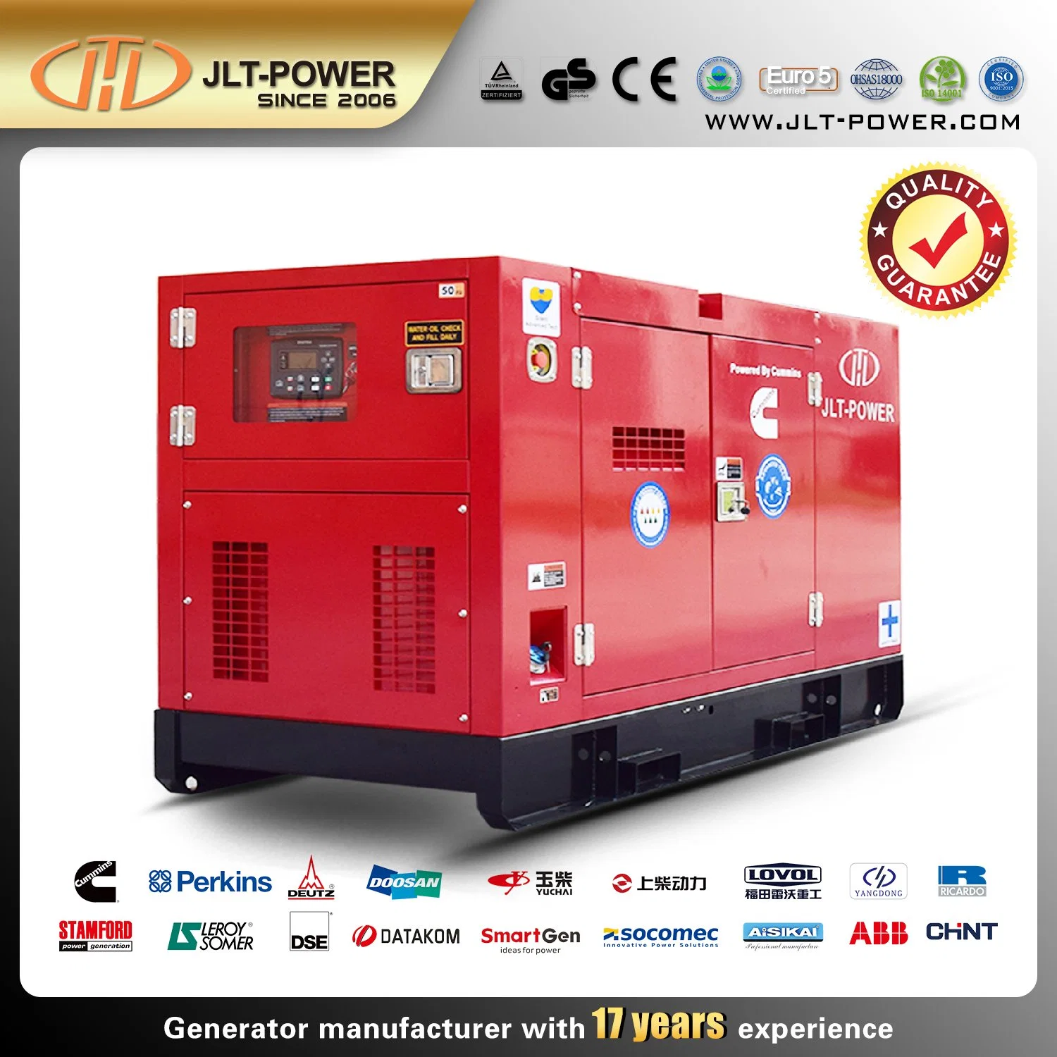 générateur diesel triphasé 160 kw/200 kva, non ouvert, 50 hz avec Moteur Cummins 6CTAA8.3-G2 Power Generator